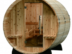 Vente et installation de Saunas tonneau exterieur en bois Finlandais en Savoie