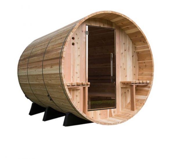 Sauna tonneau extérieur Finlandais 6 places - Cinerea Be Well Canada SPA Savoie